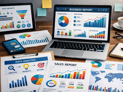 business reports, data visualization, using charts, data storytelling, business reporting tools